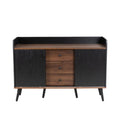 Buffet en bois avec portes coulissantes et tiroirs