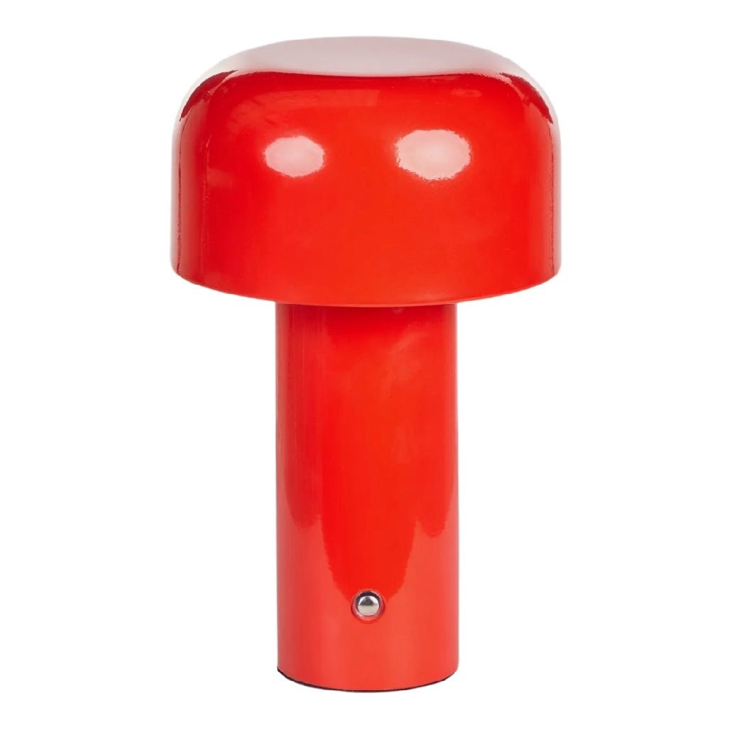 Lampe de table moderne en métal rouge