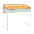 Bureau moderne en bois avec éclairage intégré